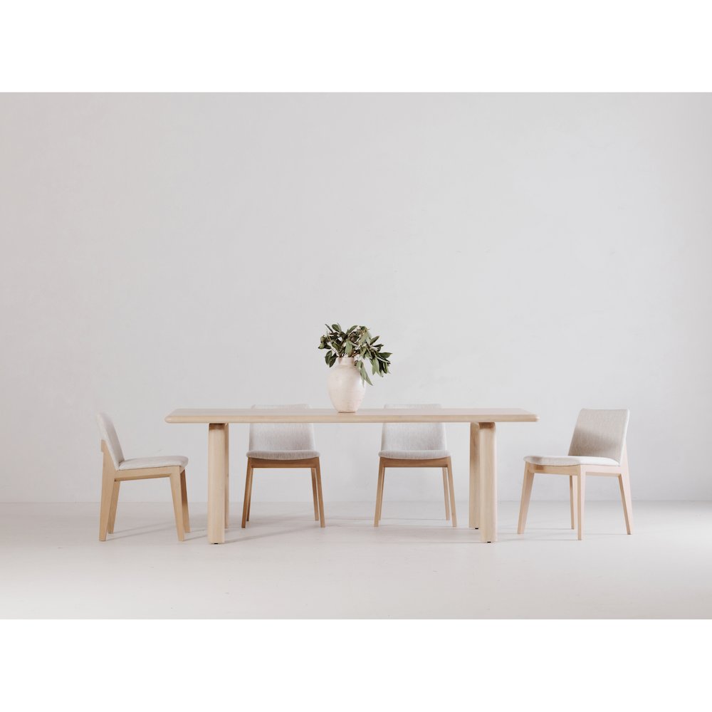 Deco Oak Dining Chair Light Grey - Set Of Two. Picture 13