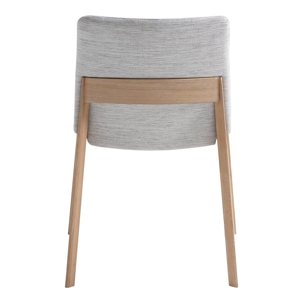 Deco Oak Dining Chair Light Grey - Set Of Two. Picture 6