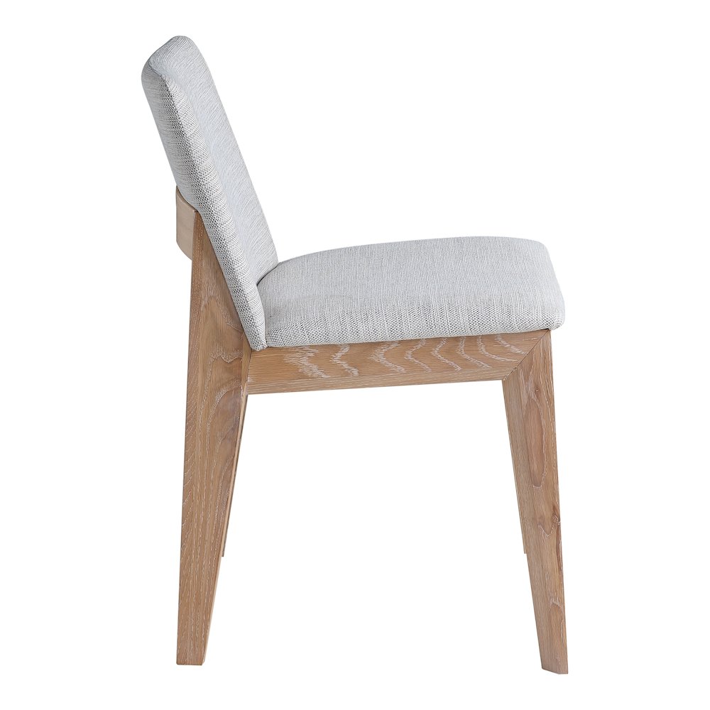 Deco Oak Dining Chair Light Grey - Set Of Two. Picture 7