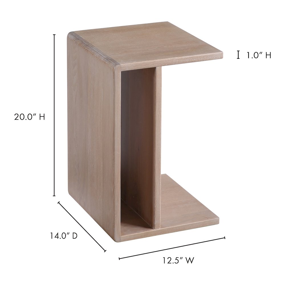 Hiroki Accent Table White Oak. Picture 6