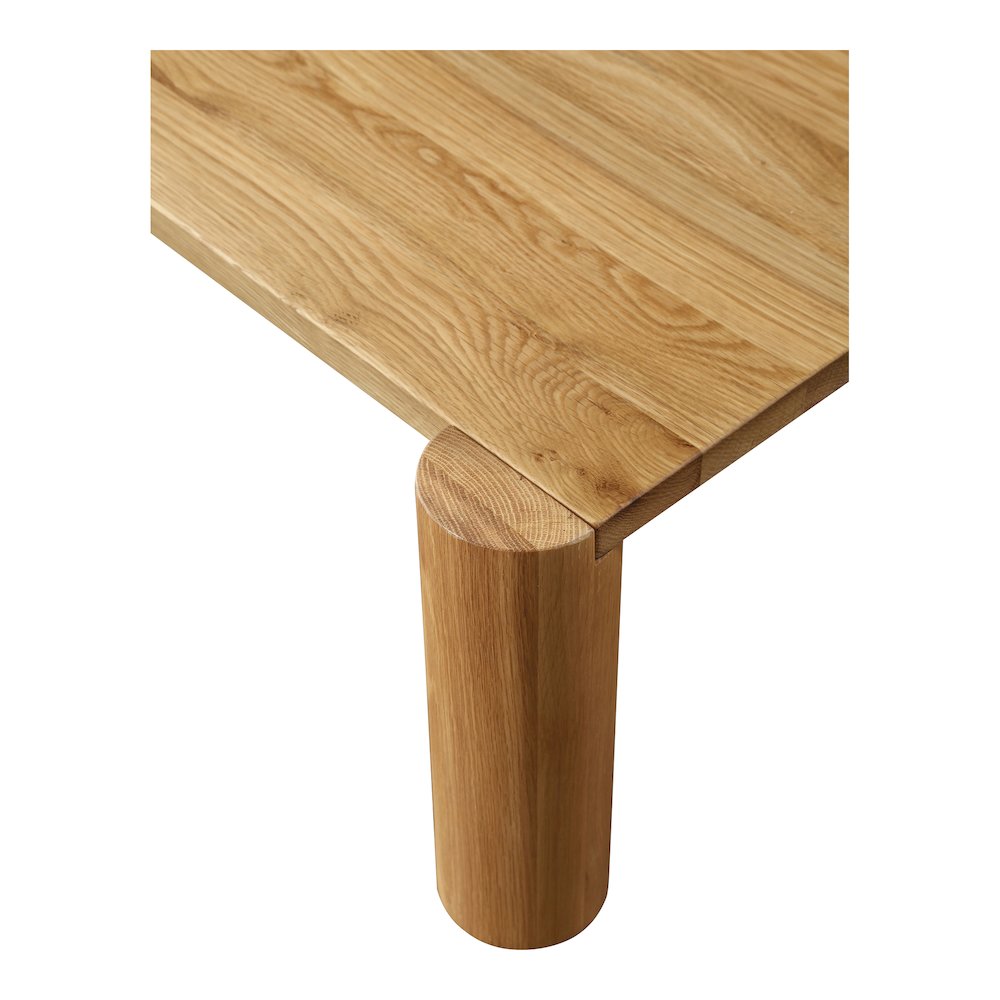 Post Coffee Table White Oak. Picture 5