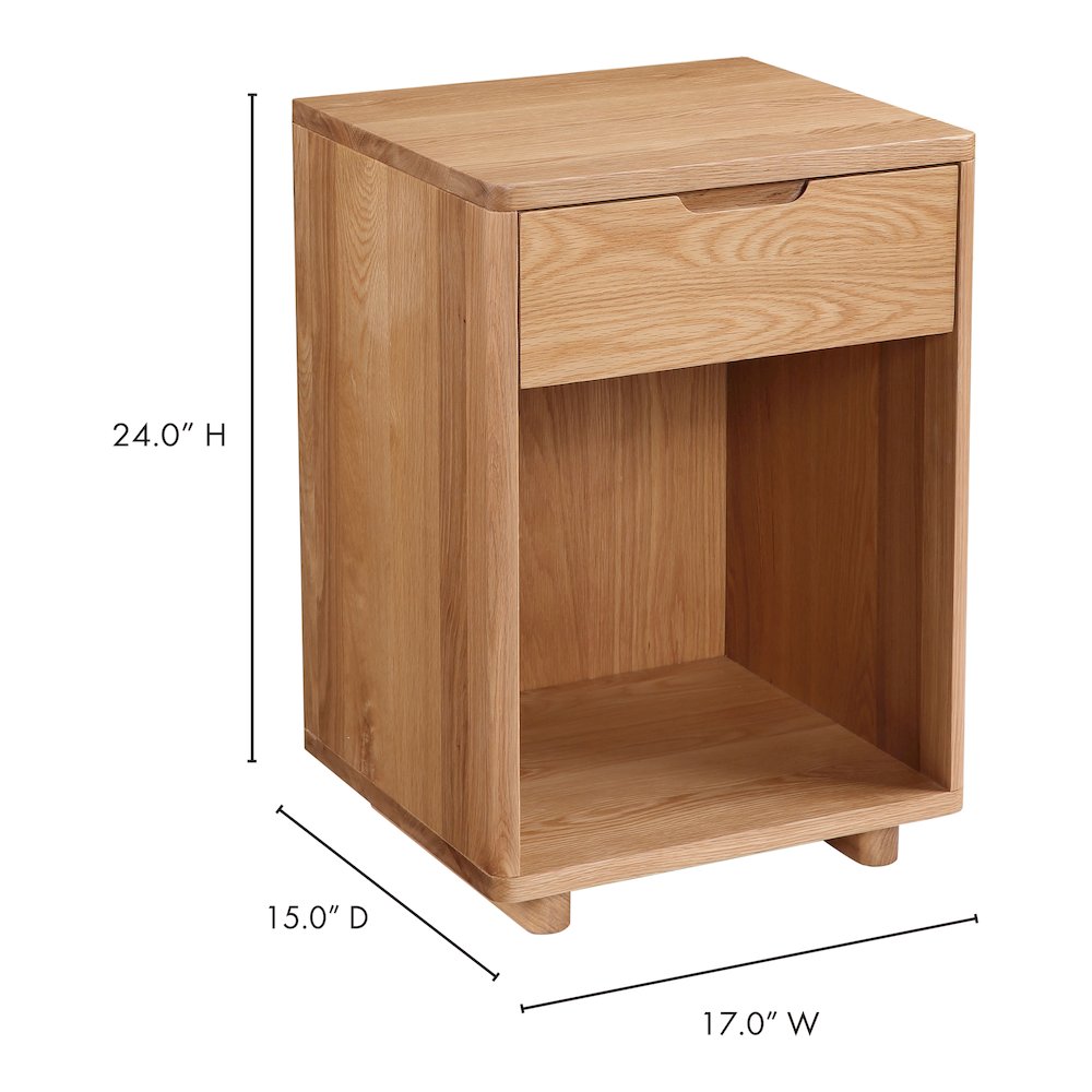 Osamu Nightstand Natural Oak. Picture 10