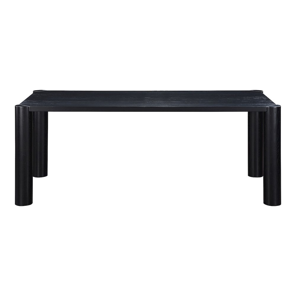 Post Small Dining Table Black. Picture 1