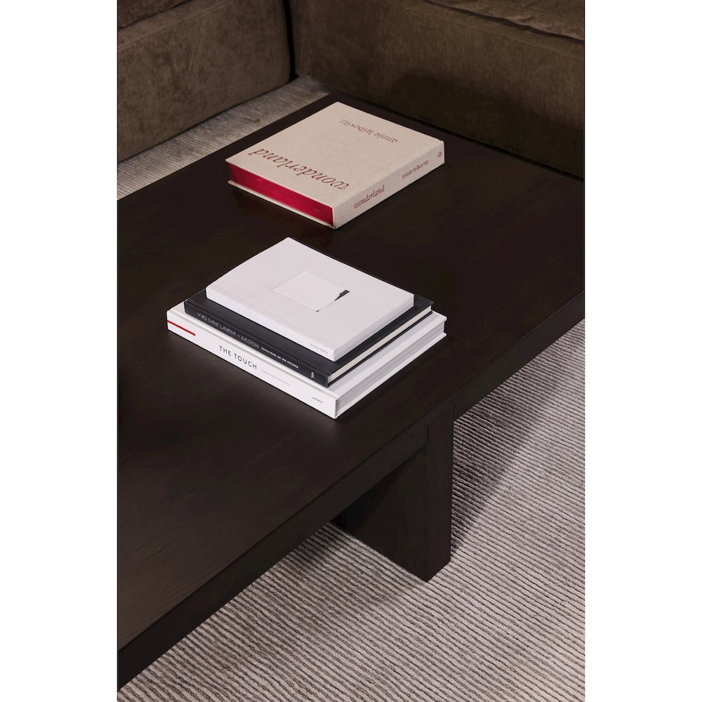 Folke Rectangular Coffee Table Dark Brown. Picture 7