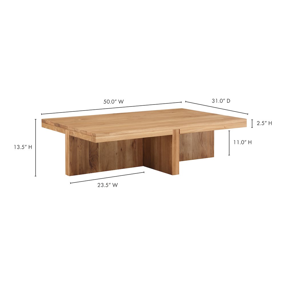 Folke Rectangular Coffee Table Natural. Picture 9