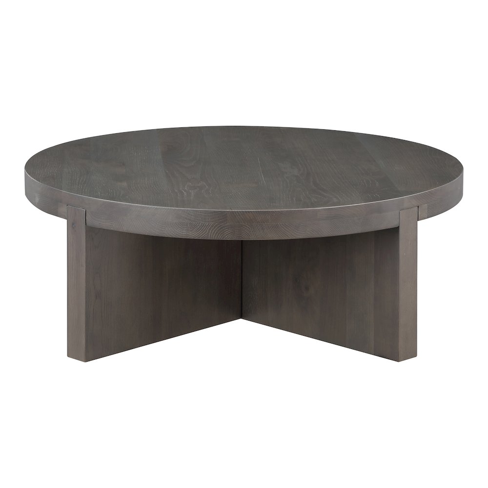 Folke Round Coffee Table Dark Brown. Picture 1