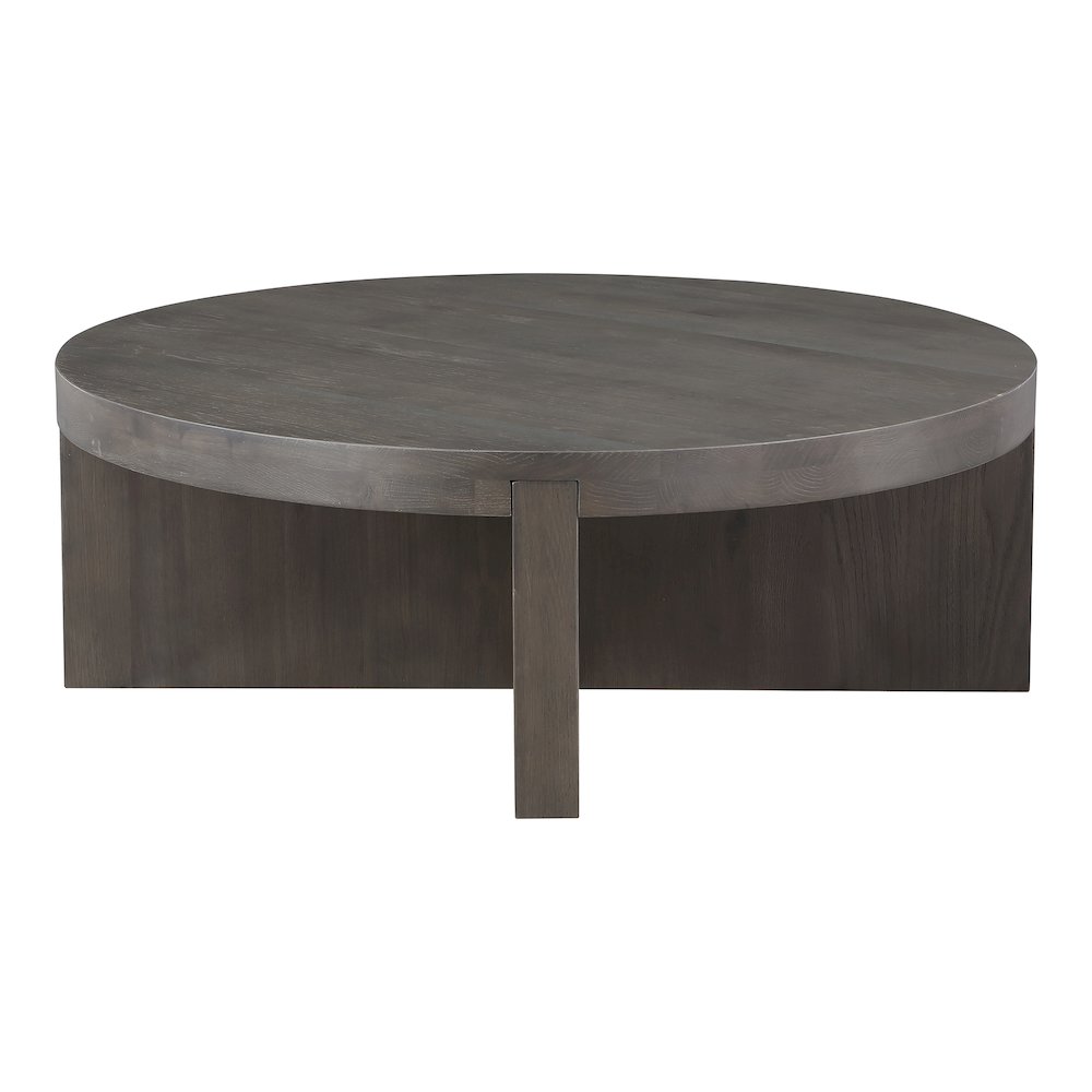 Folke Round Coffee Table Dark Brown. Picture 2
