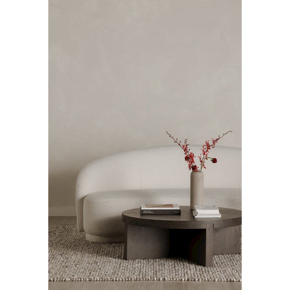 Folke Round Coffee Table Dark Brown. Picture 6