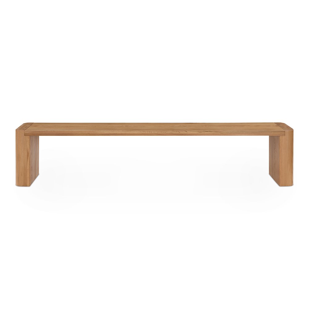 Post Large Dining Bench Natural. Picture 1