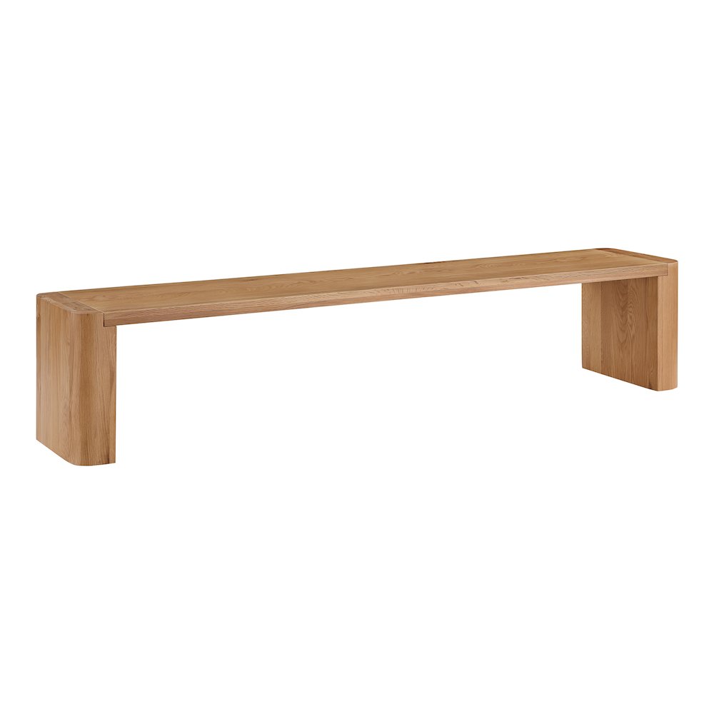 Post Large Dining Bench Natural. Picture 2
