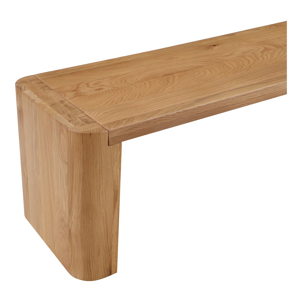 Post Large Dining Bench Natural. Picture 5