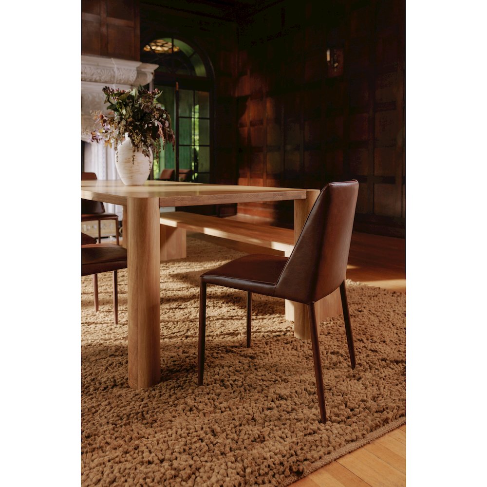 Post Large Dining Bench Natural. Picture 6