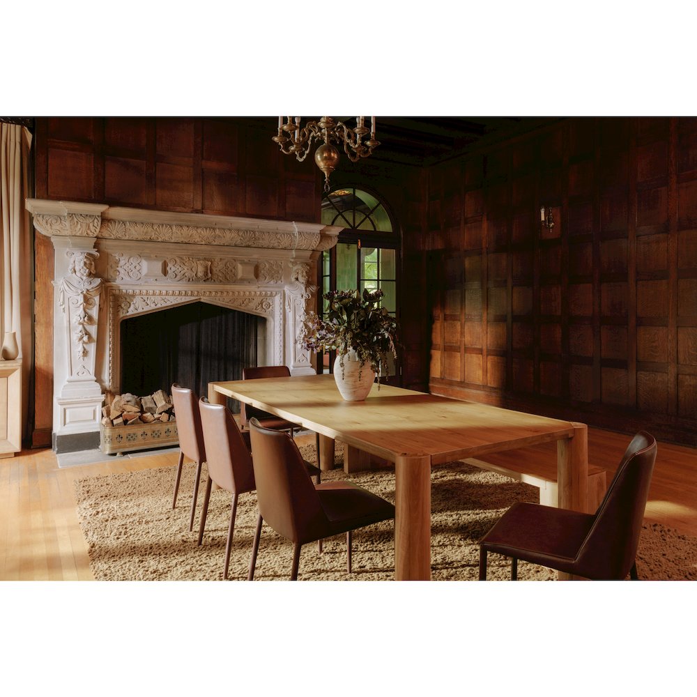 Post Large Dining Bench Natural. Picture 9