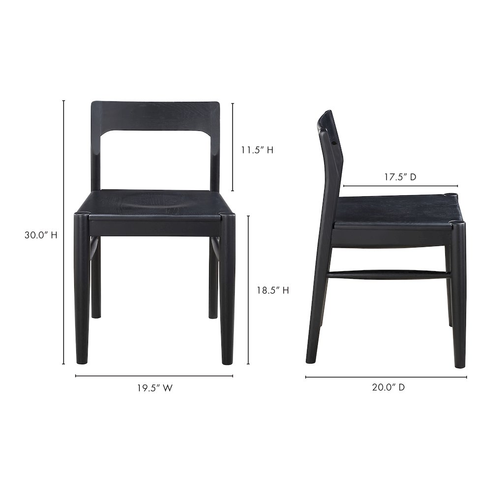 Owing Dining Chair Black - Set Of Two. Picture 14