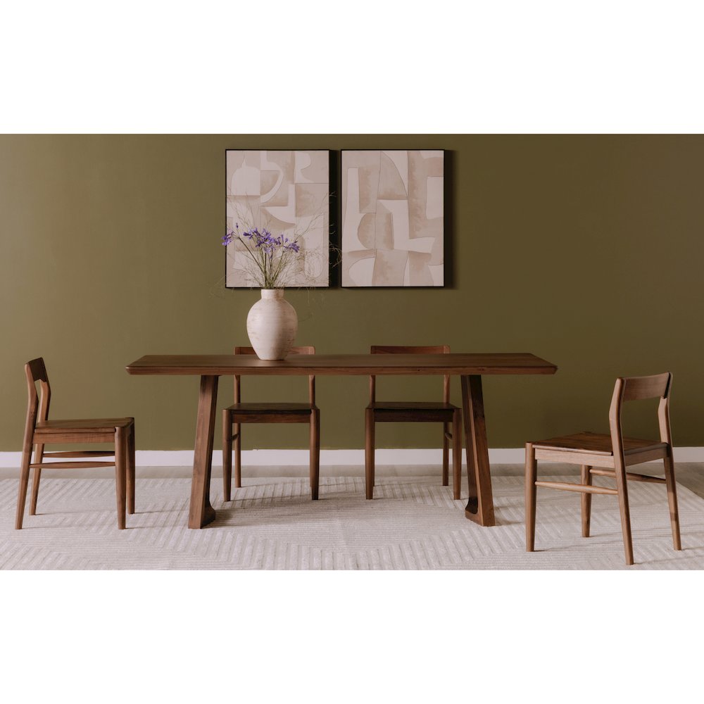 Owing Dining Chair Walnut Brown - Set Of Two. Picture 11