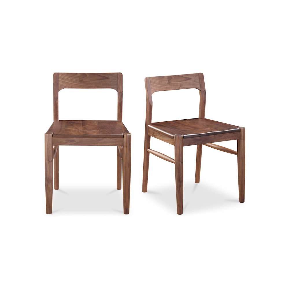 Owing Dining Chair Walnut Brown - Set Of Two. Picture 1