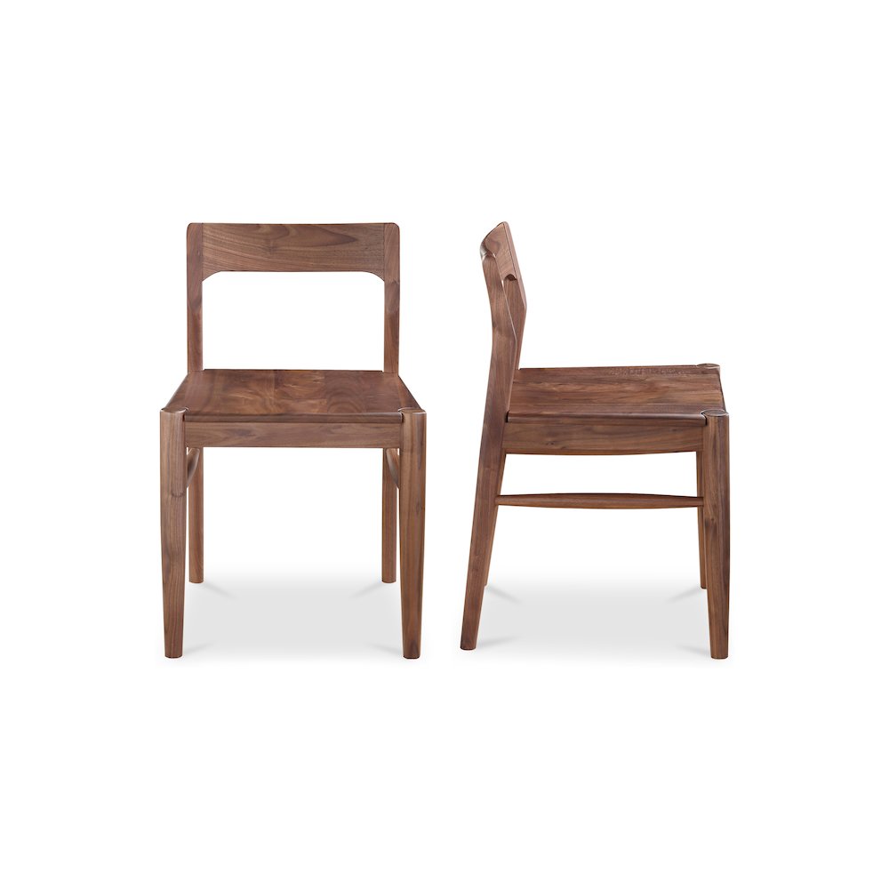 Owing Dining Chair Walnut Brown - Set Of Two. Picture 2