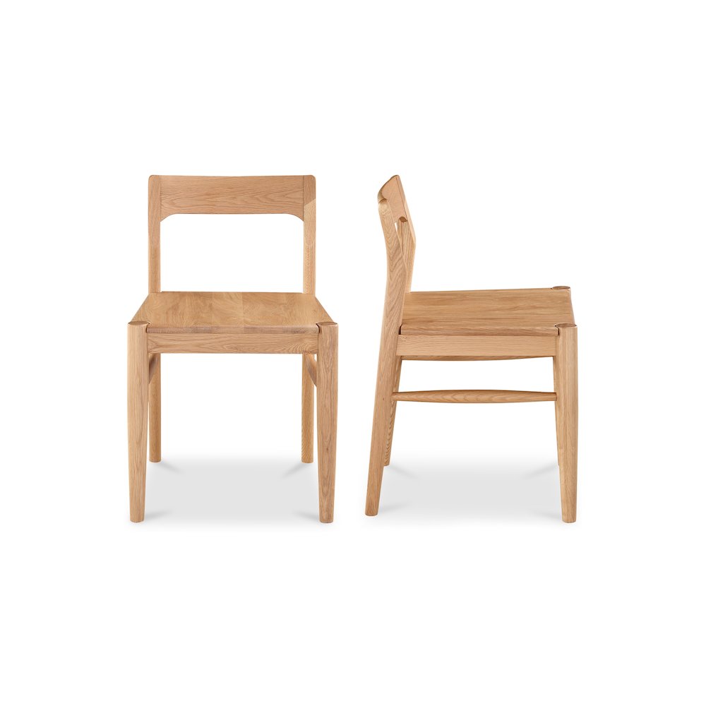 Owing Dining Chair Natural Oak - Set Of Two. Picture 2