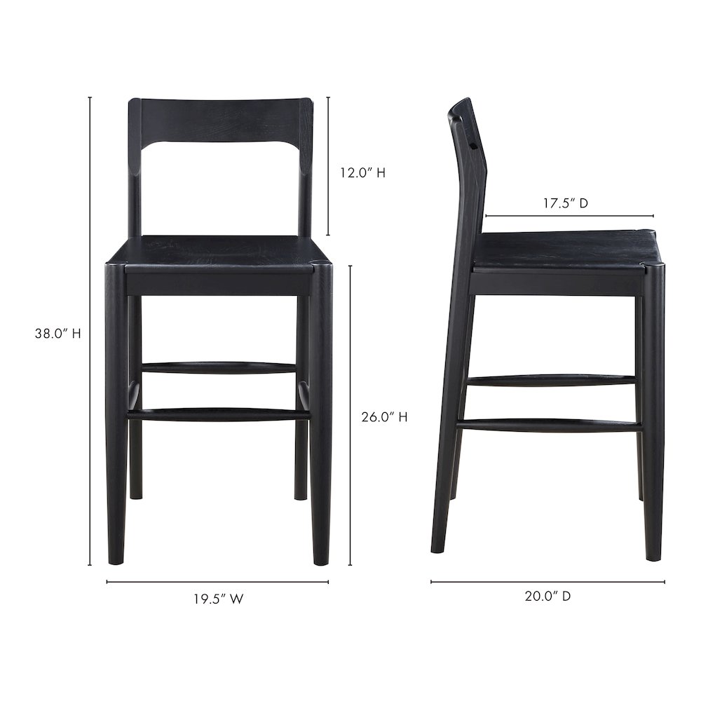 Owing Counter Stool Black. Picture 7