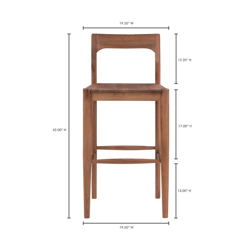Owing Barstool Walnut Brown. Picture 9