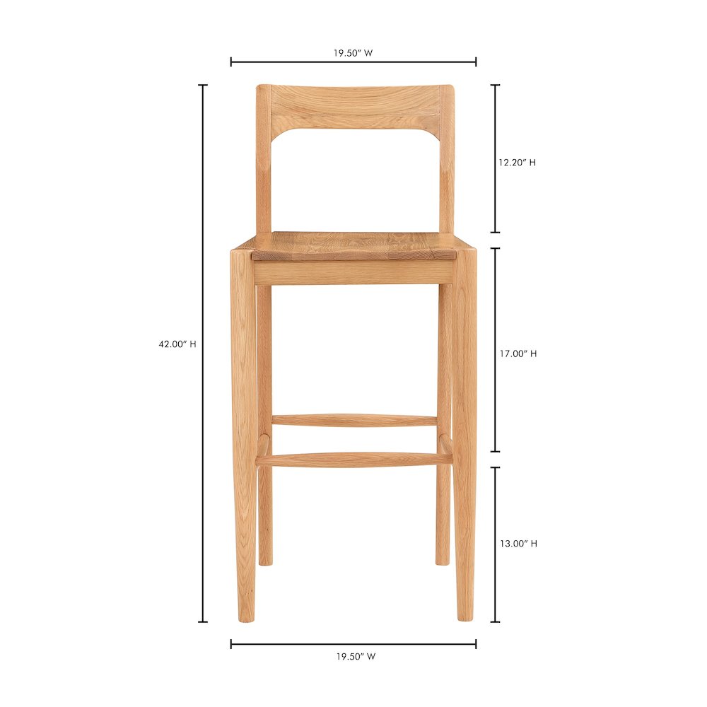 Owing Barstool Natural Oak. Picture 9