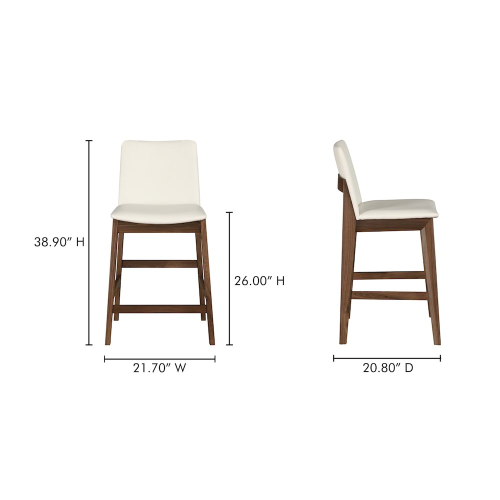 Deco Counter Stool White PVC. Picture 9