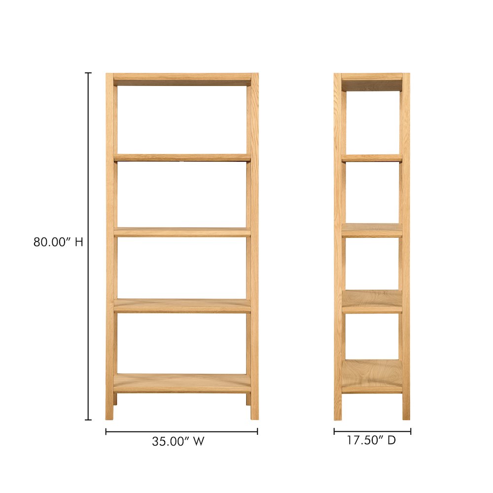 Nolan Bookcase Natural. Picture 6