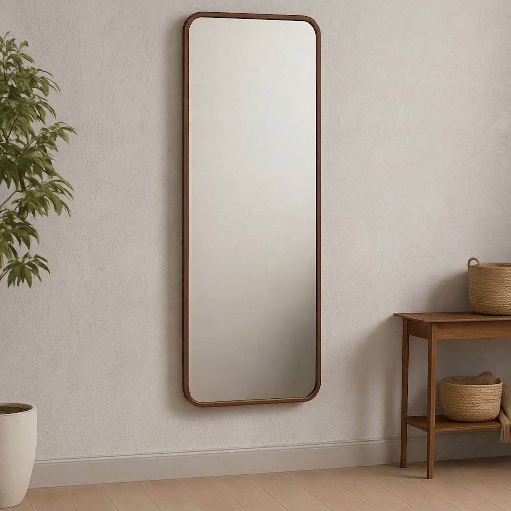 Kai Floor Mirror Walnut. Picture 5