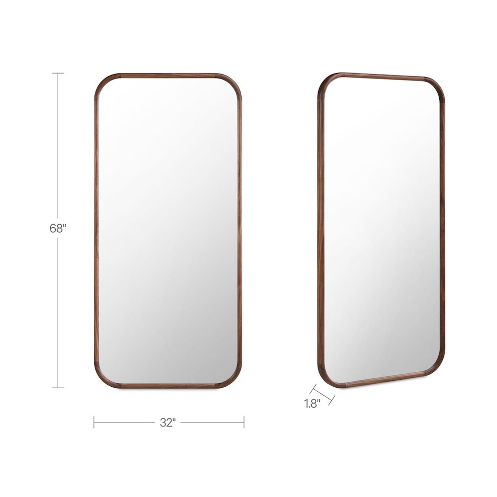 Kai Floor Mirror Walnut. Picture 6