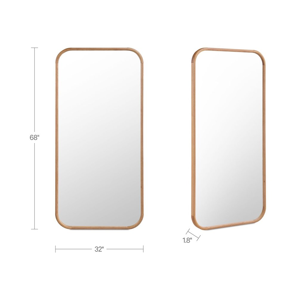 Kai Floor Mirror Oak. Picture 6