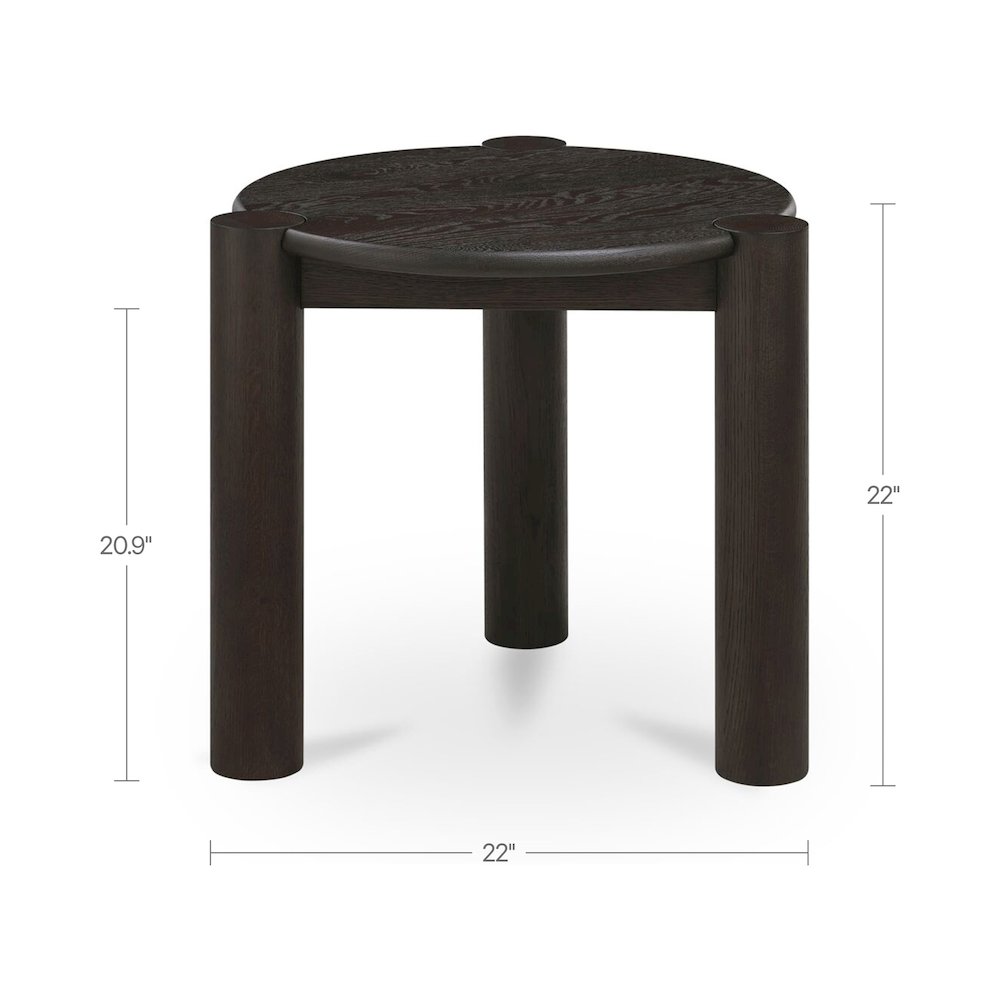 Jack Side Table Brushed Dark Brown. Picture 7