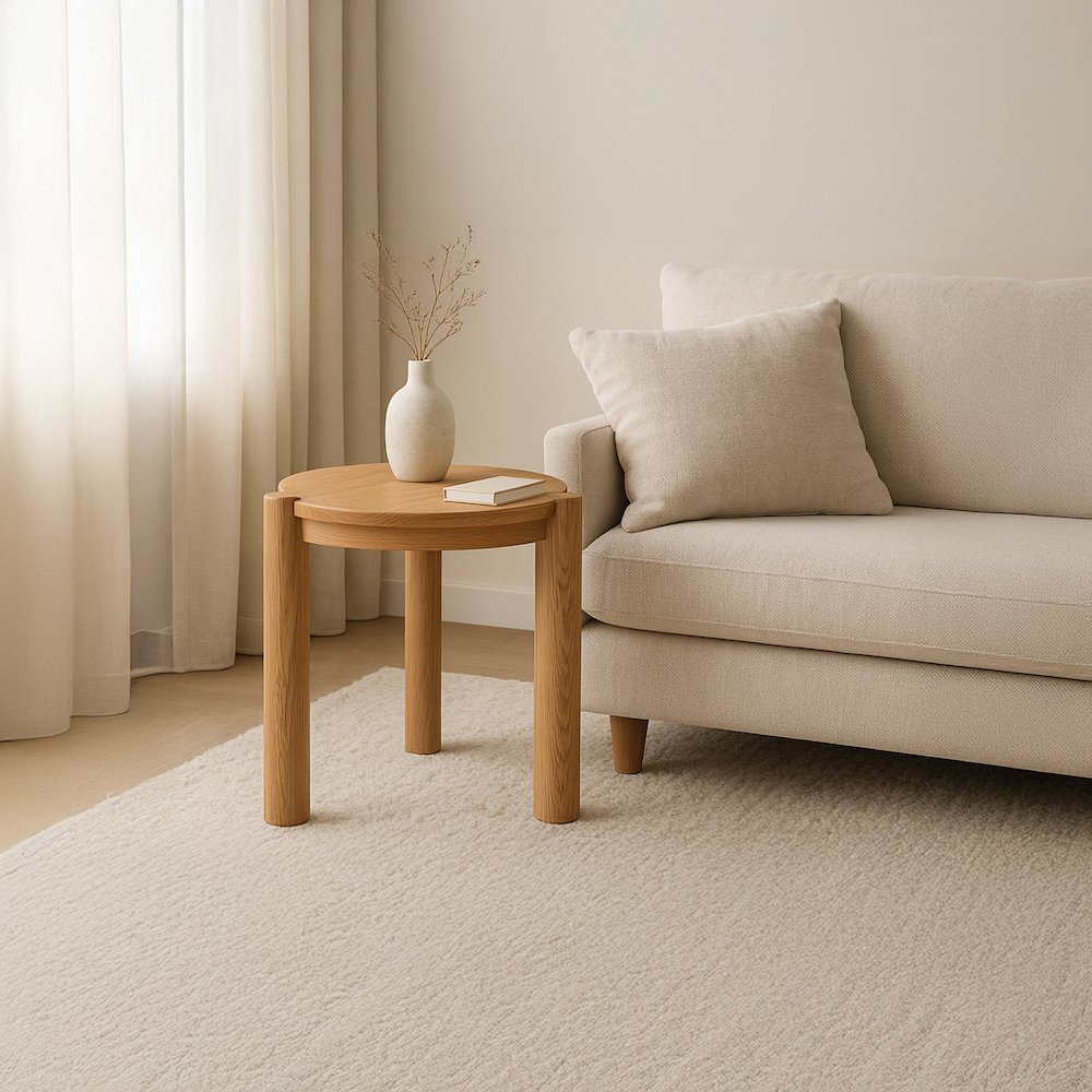 Jack Side Table Brushed Natural Oak. Picture 5
