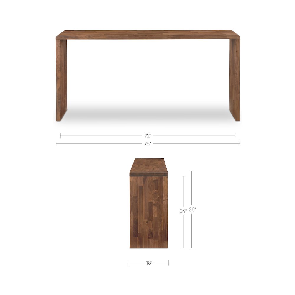 Carrie Counter Table Walnut. Picture 3