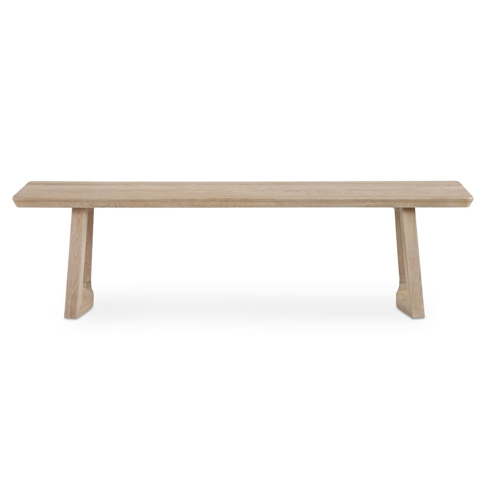 Silas Dining Bench Oak. Picture 1