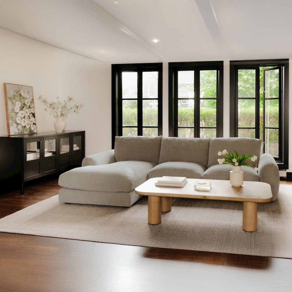 Berga Sectional Right Pebble. Picture 9