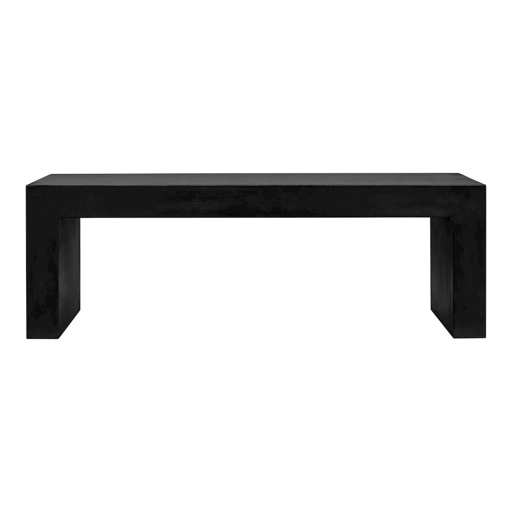 Lazarus Outdoor Bench Black. Picture 1