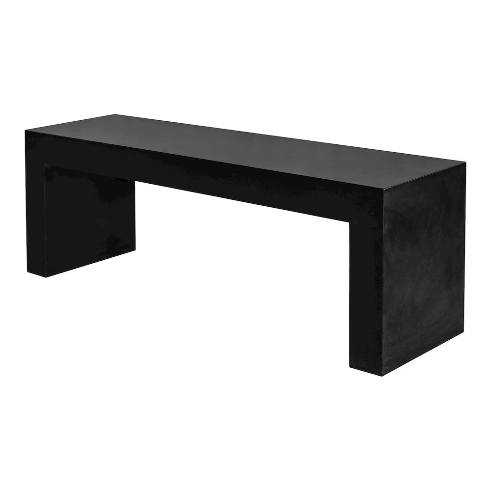 Lazarus Outdoor Bench Black. Picture 2