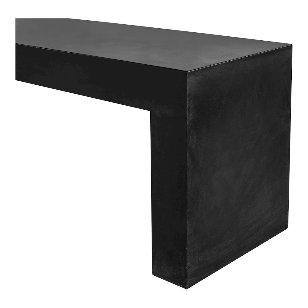 Lazarus Outdoor Bench Black. Picture 4