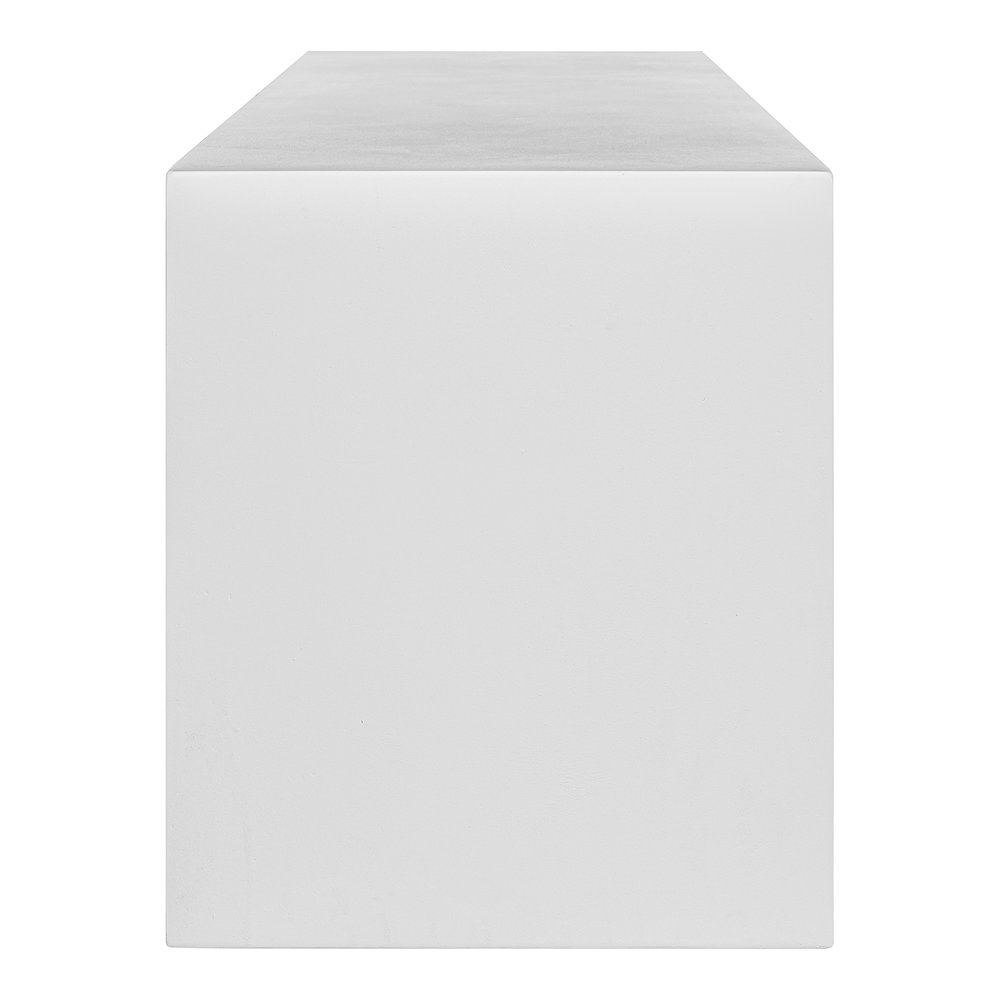 Lazarus Outdoor Bench White. Picture 3