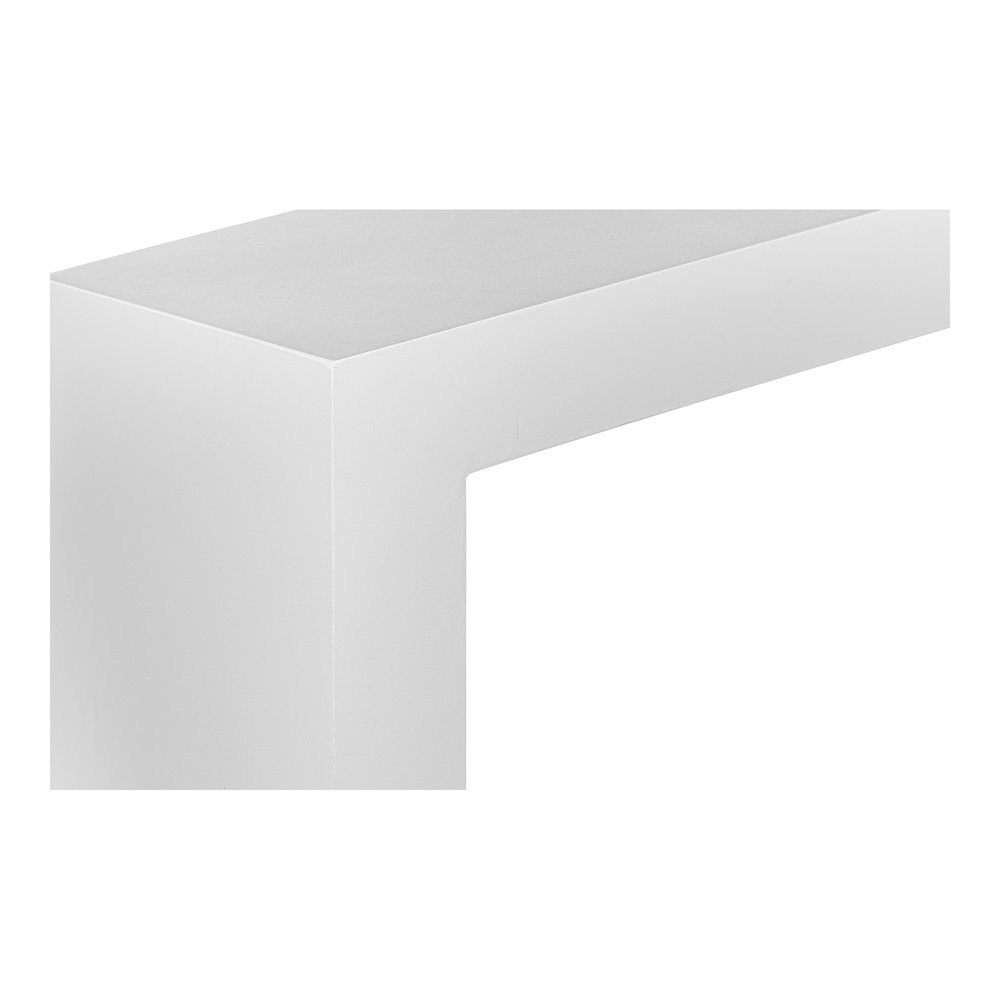Lazarus Outdoor Bench White. Picture 5