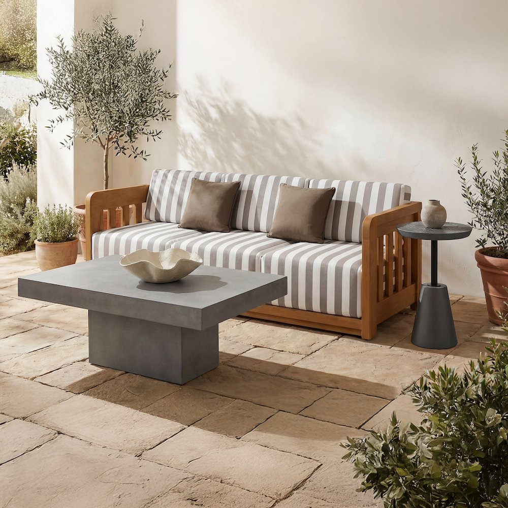 Maxima Outdoor Coffee Table Grey. Picture 6