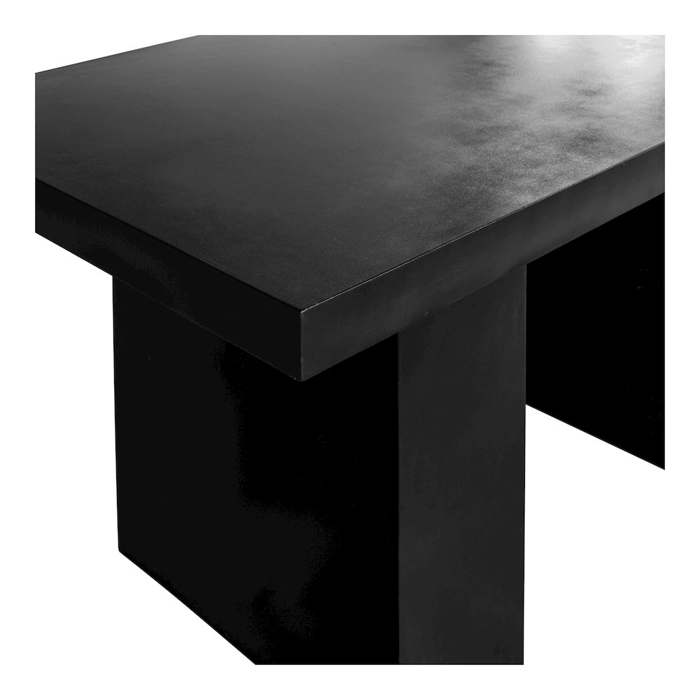Aurelius 2 Outdoor Dining Table Black. Picture 4