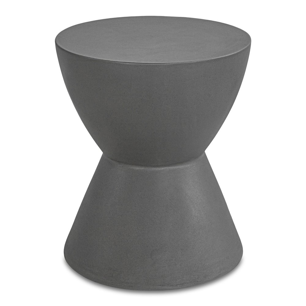 Hourglass Outdoor Stool Dark Grey. Picture 1