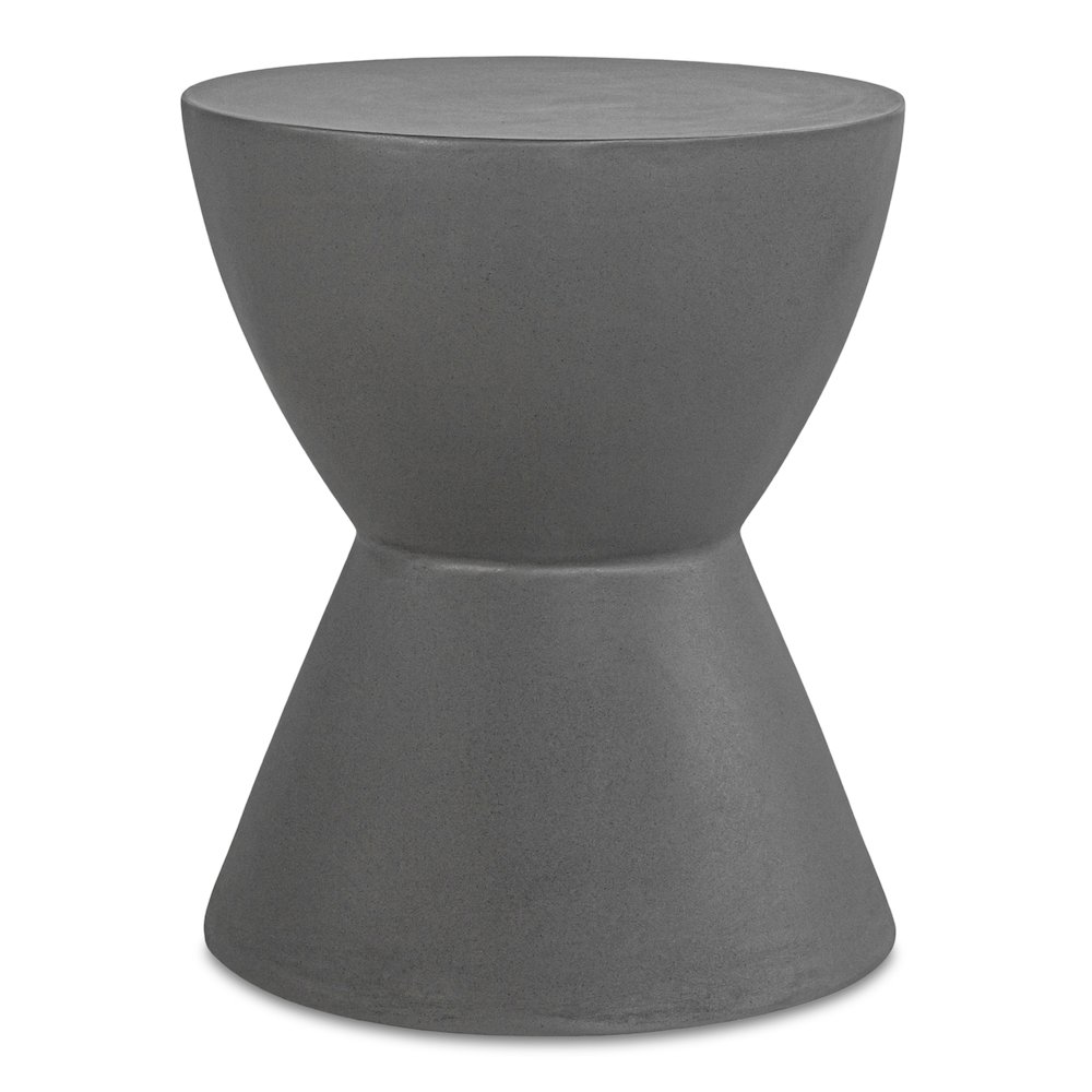 Hourglass Outdoor Stool Dark Grey. Picture 2