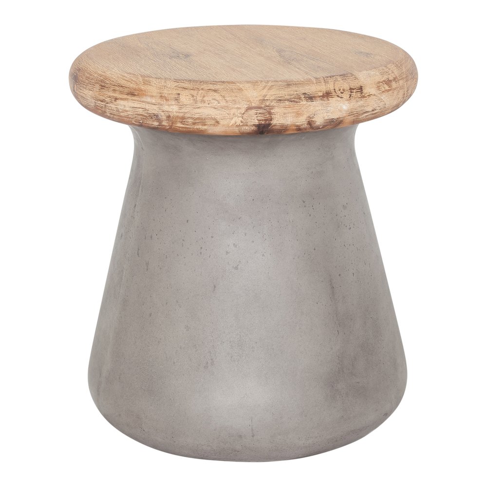 Earthstar Outdoor Stool Dark Grey. Picture 2