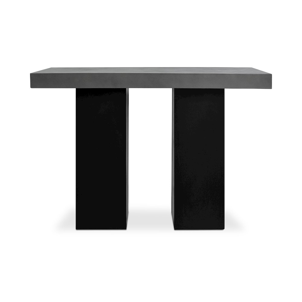 Lithic Outdoor Bar Table Dark Grey. Picture 1
