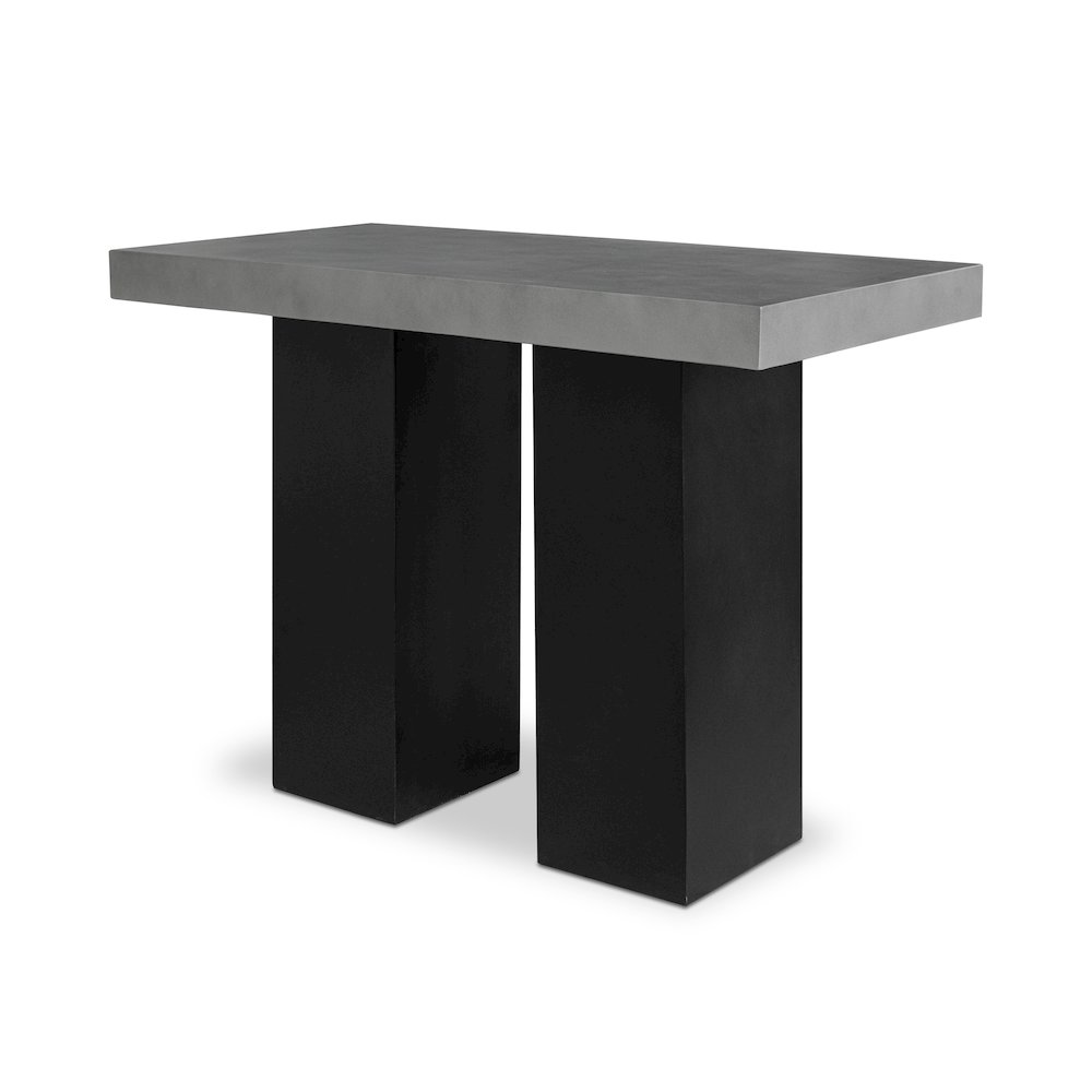 Lithic Outdoor Bar Table Dark Grey. Picture 2