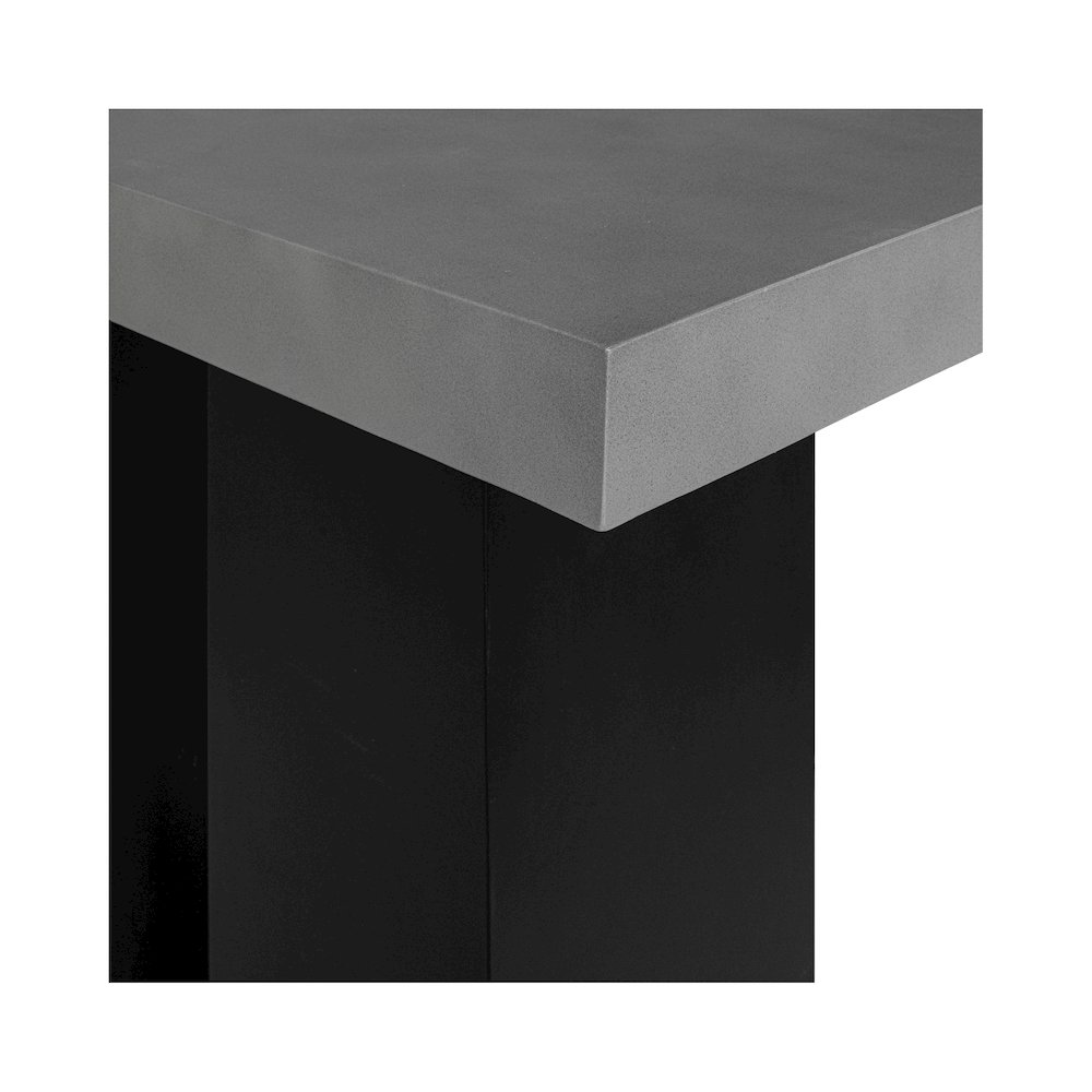 Lithic Outdoor Bar Table Dark Grey. Picture 4