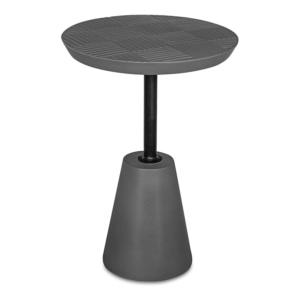 Foundation Outdoor Accent Table Dark Grey. Picture 2