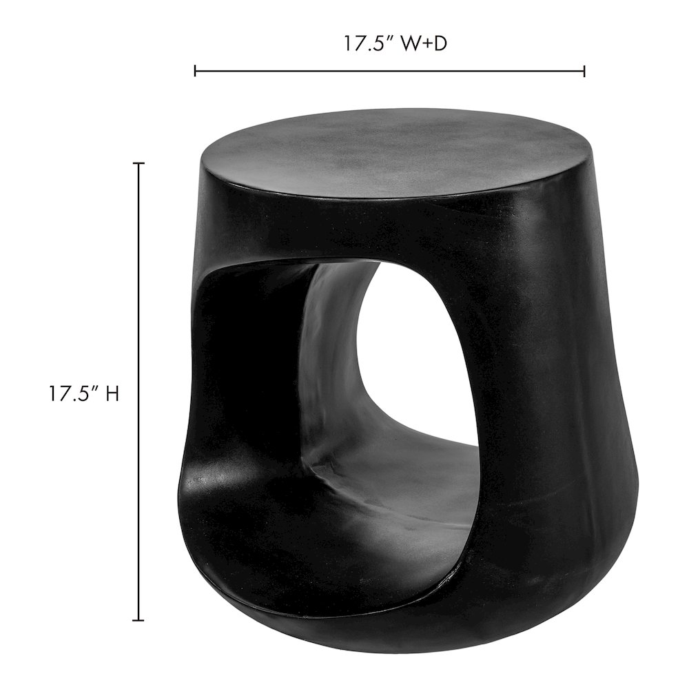 Rothko Outdoor Stool Black. Picture 8